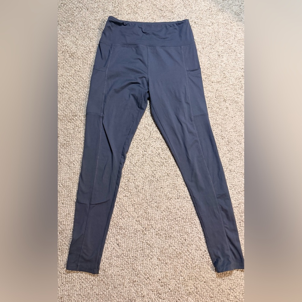 Gray High-Waisted Leggings